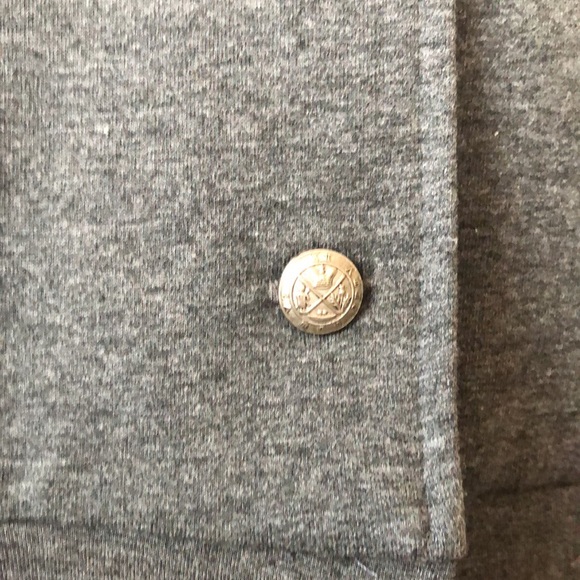 Military style gray utility jacket Peplum top NEW - Picture 4 of 4